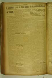Página do jornal O Nordeste de agosto de 1927