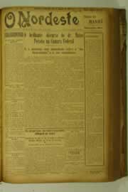 Página do jornal O Nordeste de agosto de 1927