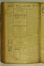 Página do jornal O Nordeste de agosto de 1927