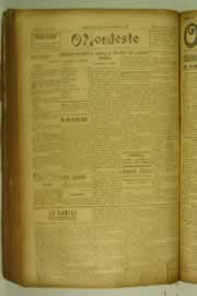 Página do jornal O Nordeste de agosto de 1927