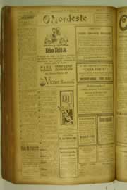 Página do jornal O Nordeste de agosto de 1927