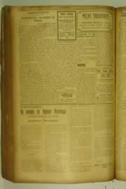 Página do jornal O Nordeste de agosto de 1927