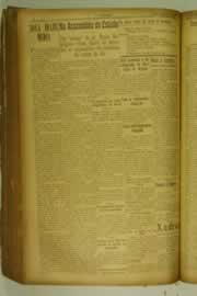 Página do jornal O Nordeste de agosto de 1927