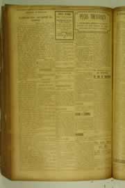 Página do jornal O Nordeste de agosto de 1927