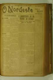 Página do jornal O Nordeste de agosto de 1927
