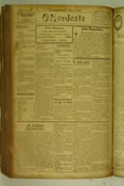 Página do jornal O Nordeste de setembro de 1927