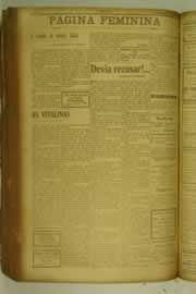 Página do jornal O Nordeste de setembro de 1927