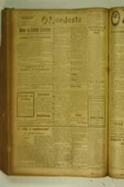 Página do jornal O Nordeste de setembro de 1927