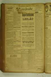 Página do jornal O Nordeste de setembro de 1927