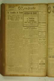 Página do jornal O Nordeste de setembro de 1927