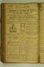Página do jornal O Nordeste de setembro de 1927