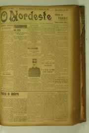 Página do jornal O Nordeste de setembro de 1927