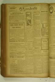 Página do jornal O Nordeste de setembro de 1927