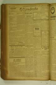 Página do jornal O Nordeste de setembro de 1927