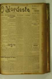 Página do jornal O Nordeste de setembro de 1927
