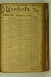 Página do jornal O Nordeste de setembro de 1927