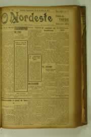 Página do jornal O Nordeste de setembro de 1927