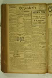 Página do jornal O Nordeste de setembro de 1927