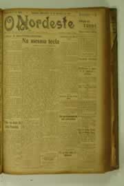 Página do jornal O Nordeste de setembro de 1927