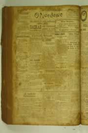 Página do jornal O Nordeste de outubro de 1927