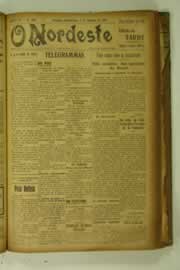 Página do jornal O Nordeste de outubro de 1927