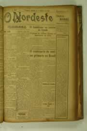 Página do jornal O Nordeste de outubro de 1927