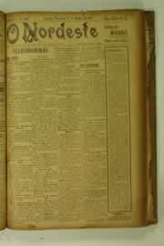 Página do jornal O Nordeste de outubro de 1927