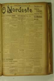 Página do jornal O Nordeste de outubro de 1927