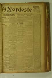 Página do jornal O Nordeste de outubro de 1927