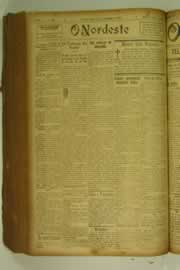 Página do jornal O Nordeste de outubro de 1927