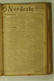 Página do jornal O Nordeste de outubro de 1927