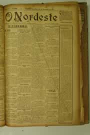 Página do jornal O Nordeste de novembro de 1927