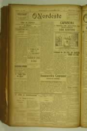Página do jornal O Nordeste de dezembro de 1927