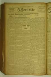 Página do jornal O Nordeste de dezembro de 1927