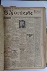 Página do jornal O Nordeste de janeiro de 1928