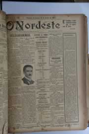 Página do jornal O Nordeste de janeiro de 1928