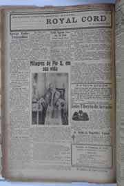 Página do jornal O Nordeste de janeiro de 1928