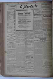 Página do jornal O Nordeste de março de 1928