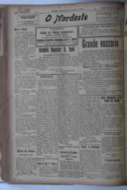 Página do jornal O Nordeste de março de 1928