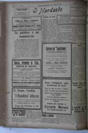 Página do jornal O Nordeste de março de 1928