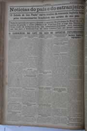 Página do jornal O Nordeste de março de 1928