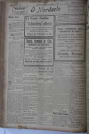 Página do jornal O Nordeste de março de 1928