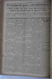 Página do jornal O Nordeste de abril de 1928