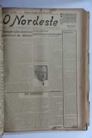 Página do jornal O Nordeste de abril de 1928