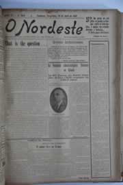 Página do jornal O Nordeste de abril de 1928