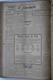 Página do jornal O Nordeste de abril de 1928