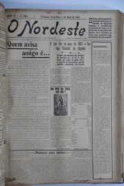Página do jornal O Nordeste de maio de 1928