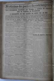 Página do jornal O Nordeste de maio de 1928