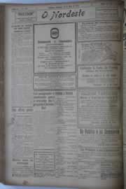 Página do jornal O Nordeste de maio de 1928