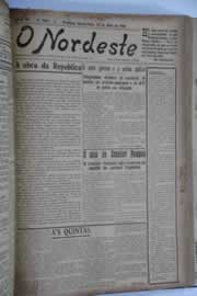 Página do jornal O Nordeste de maio de 1928